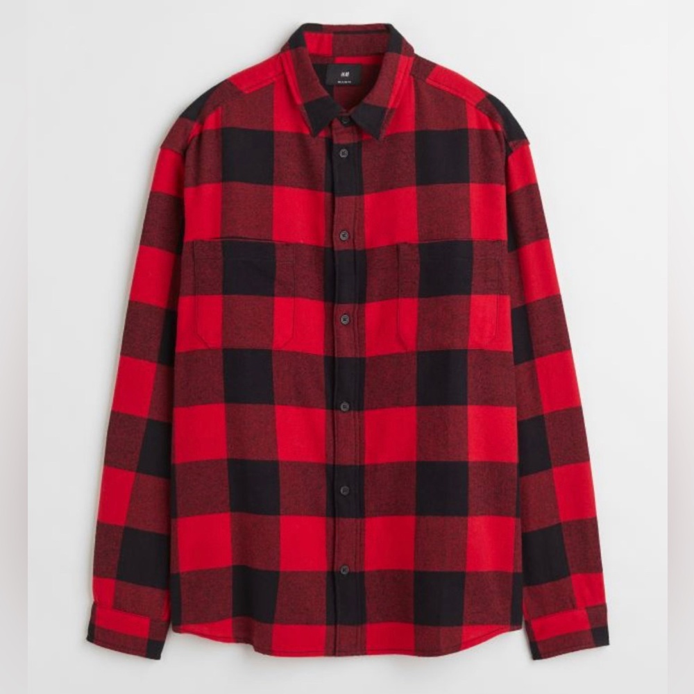 NWT H&M Red Flannel Shirt